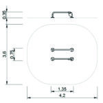 7424 Parallel bars 350 mm